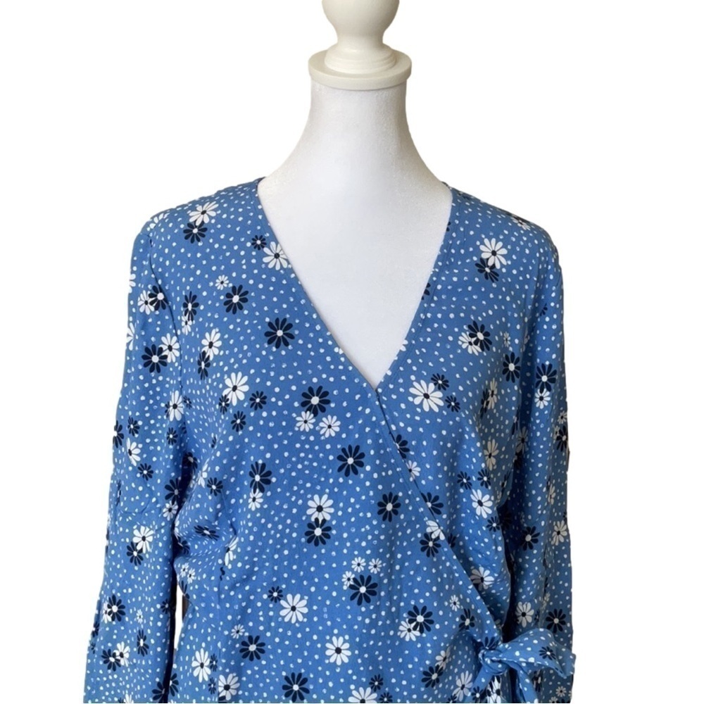Talbots Faux Wrap Top, NWT - Picture 3 of 13